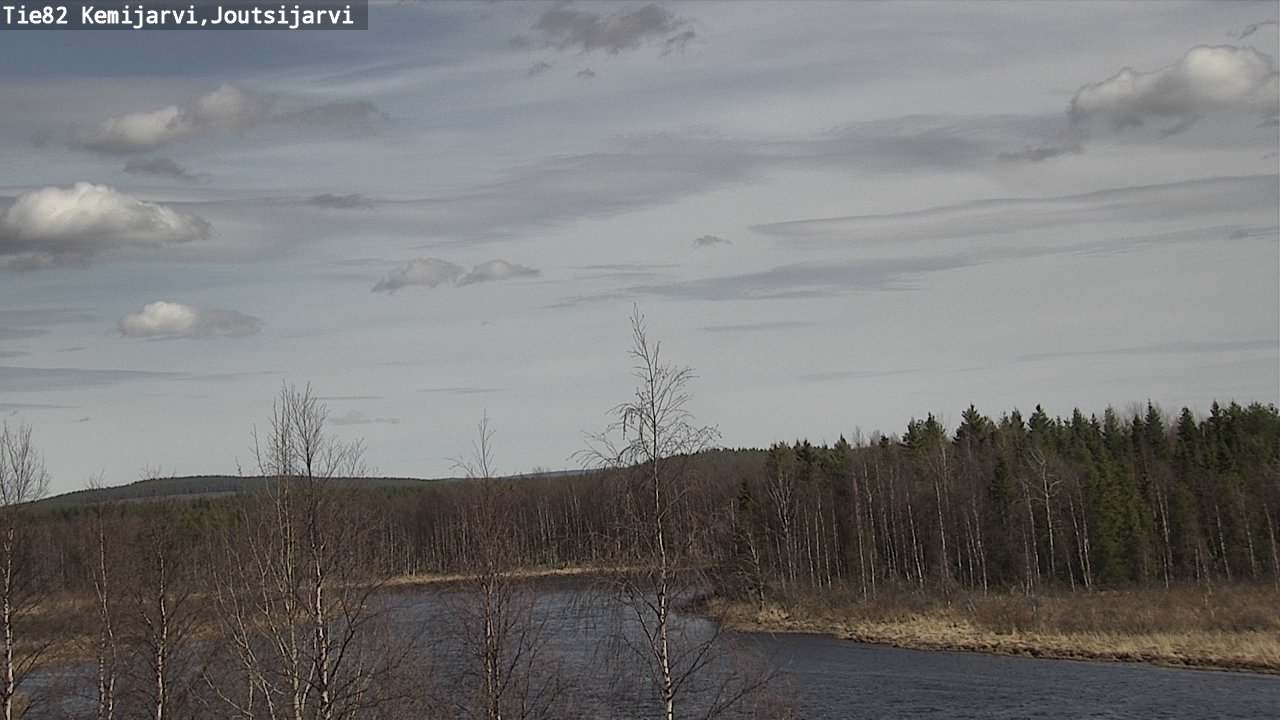 Weather Camera Image Väg 82 Kemijärvi, Joutsijärvi, Kemijärvi, Lappi