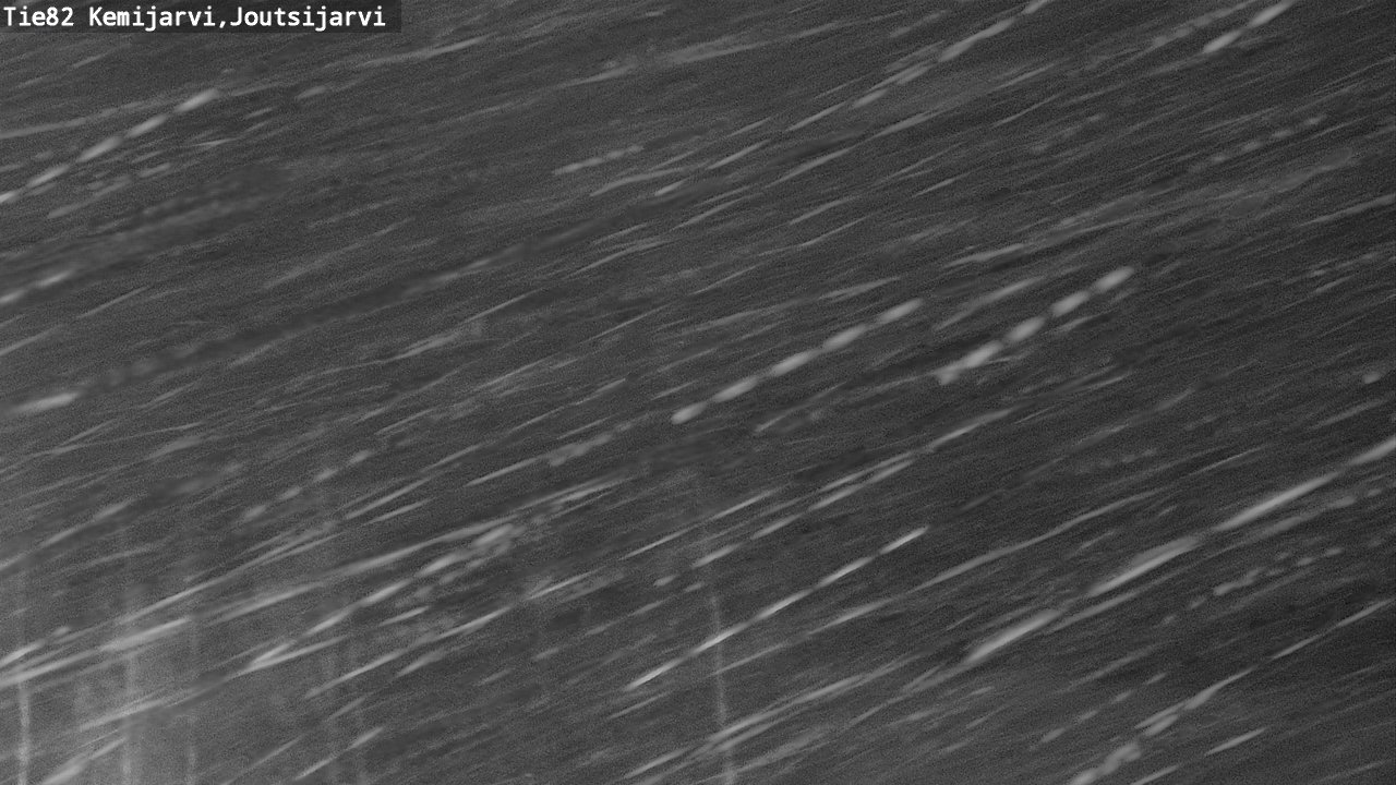 Weather Camera Image Road 82 Kemijärvi, Joutsijärvi, Kemijärvi, Lappi