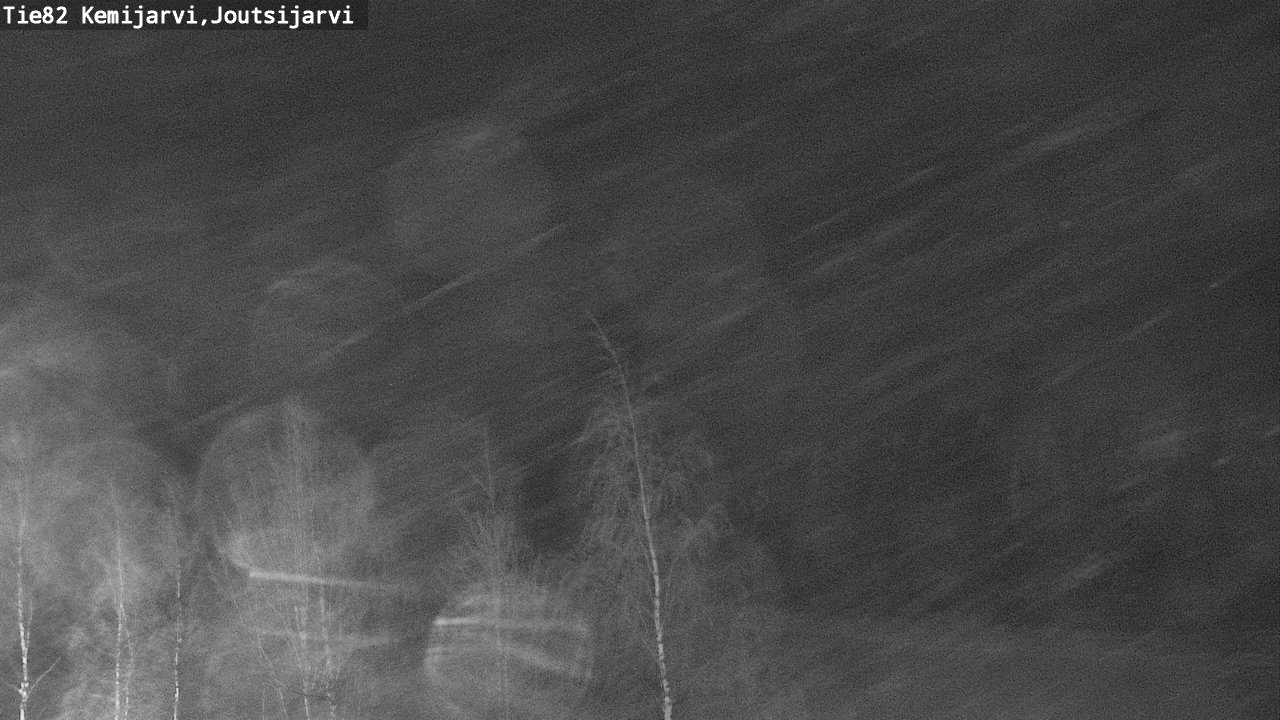 Weather Camera Image Road 82 Kemijärvi, Joutsijärvi, Kemijärvi, Lappi