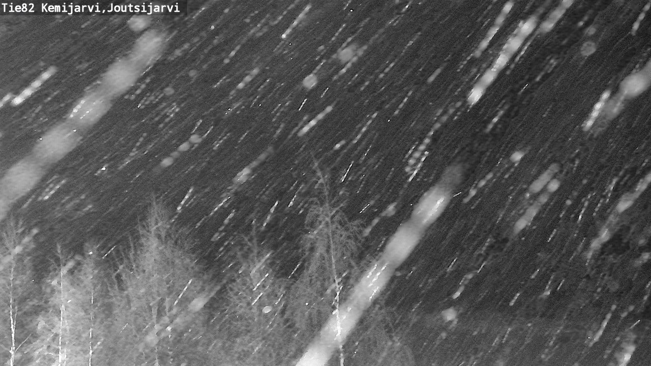 Weather Camera Image Road 82 Kemijärvi, Joutsijärvi, Kemijärvi, Lappi