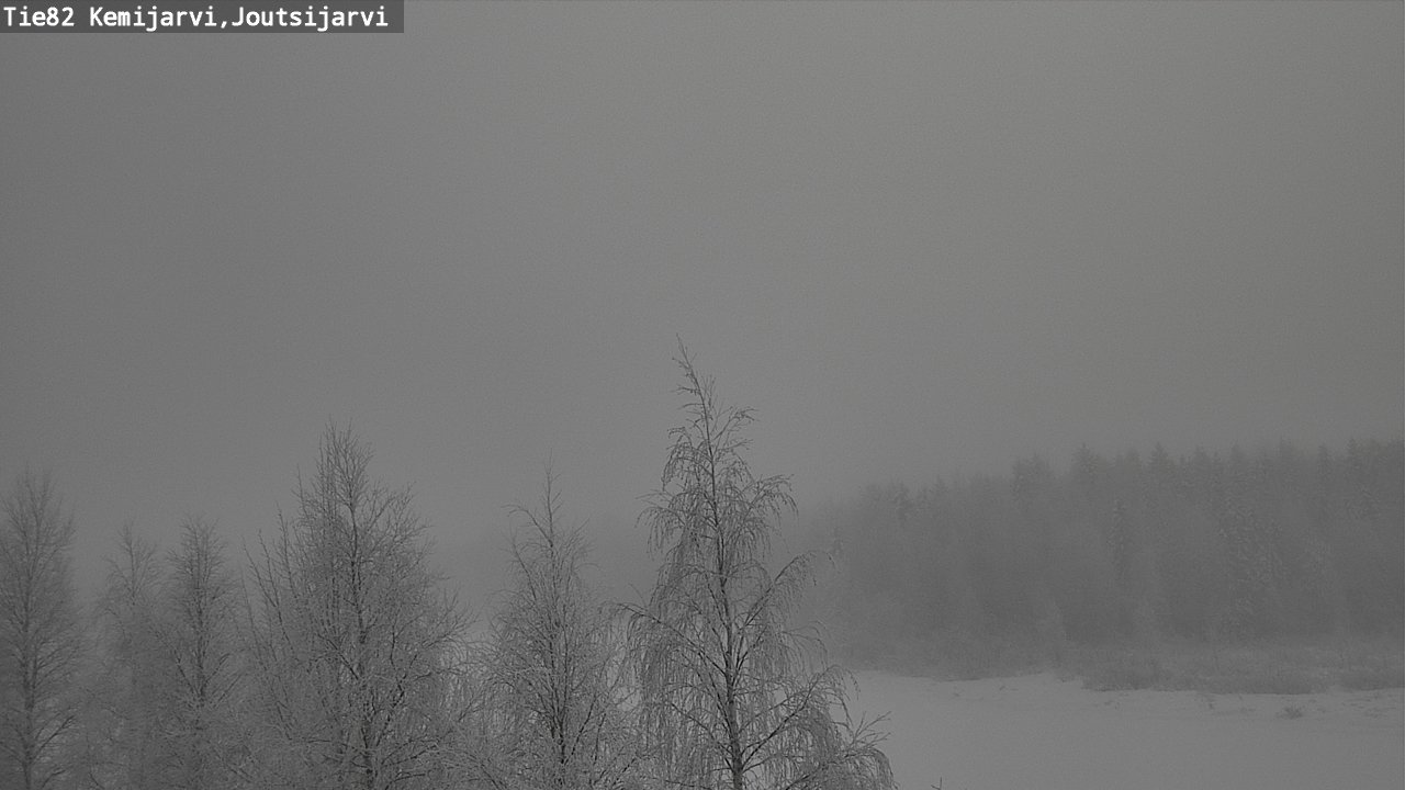 Weather Camera Image Road 82 Kemijärvi, Joutsijärvi, Kemijärvi, Lappi