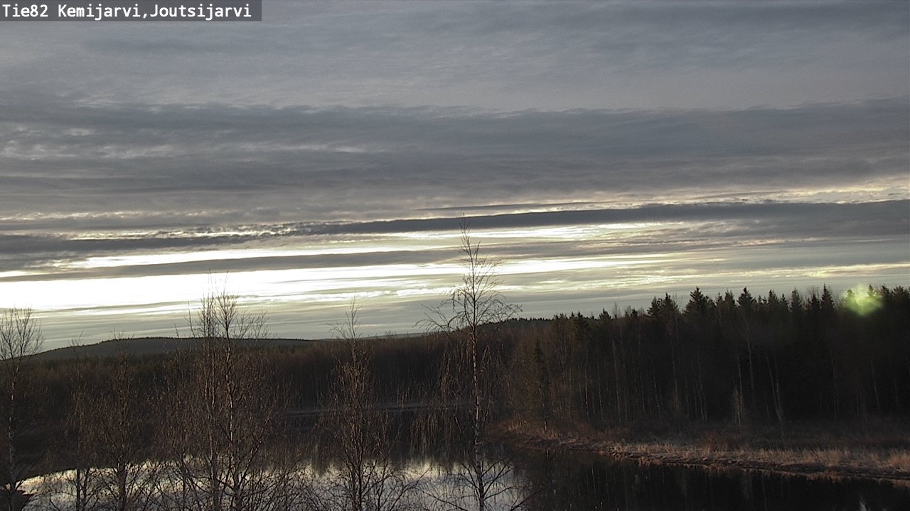 Weather Camera Image Väg 82 Kemijärvi, Joutsijärvi, Kemijärvi, Lappi