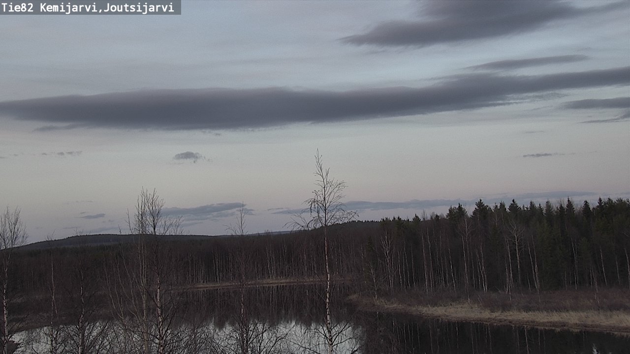 Weather Camera Image Väg 82 Kemijärvi, Joutsijärvi, Kemijärvi, Lappi