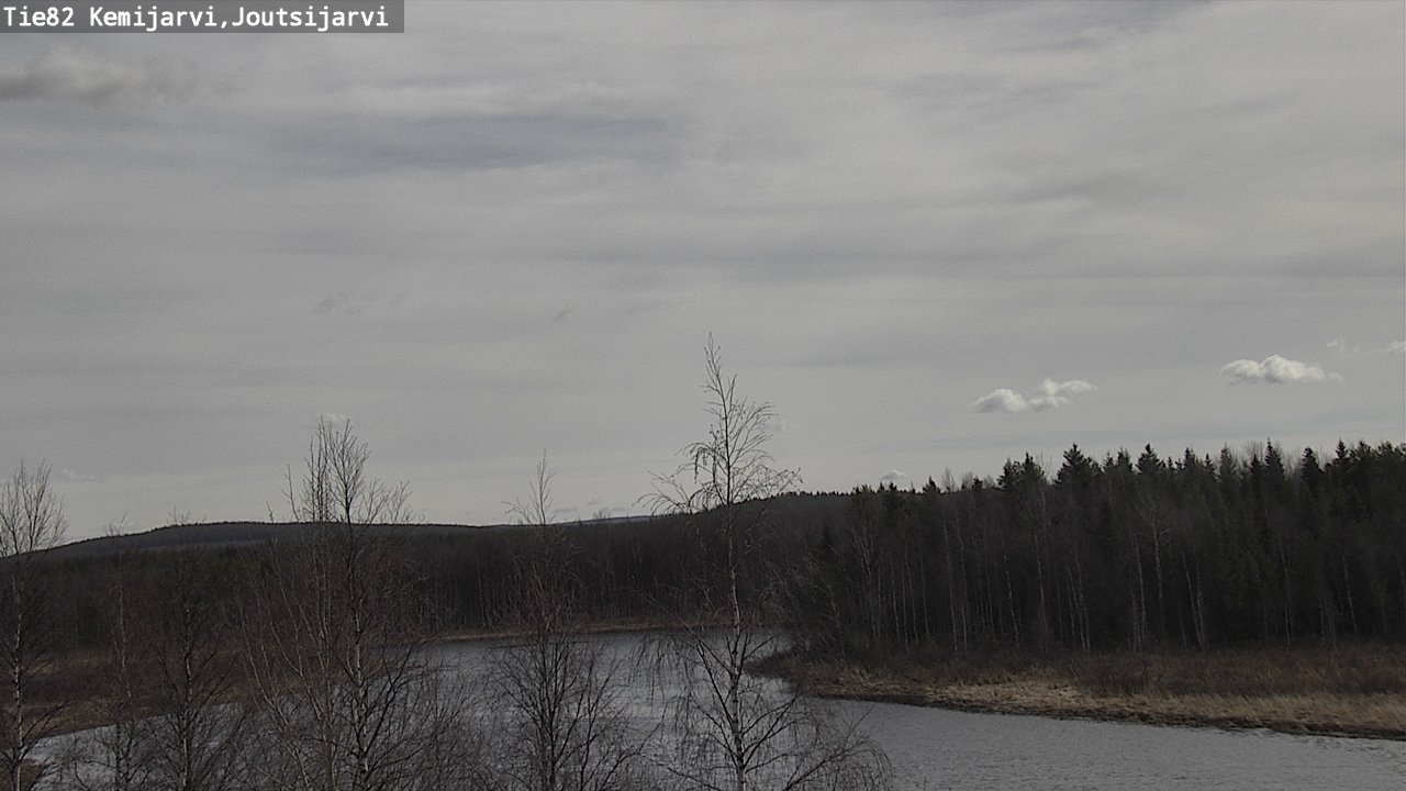 Weather Camera Image Väg 82 Kemijärvi, Joutsijärvi, Kemijärvi, Lappi