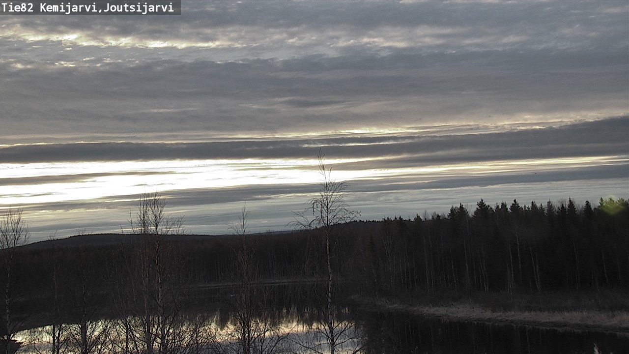 Weather Camera Image Väg 82 Kemijärvi, Joutsijärvi, Kemijärvi, Lappi