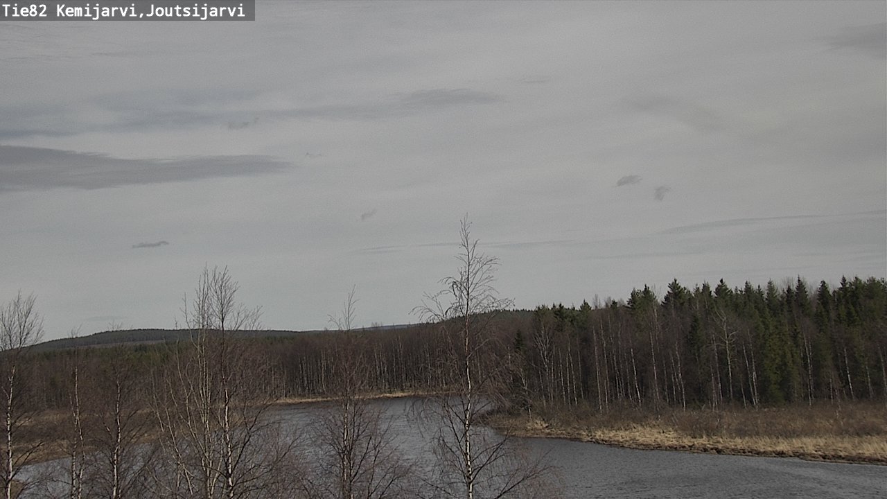 Weather Camera Image Väg 82 Kemijärvi, Joutsijärvi, Kemijärvi, Lappi