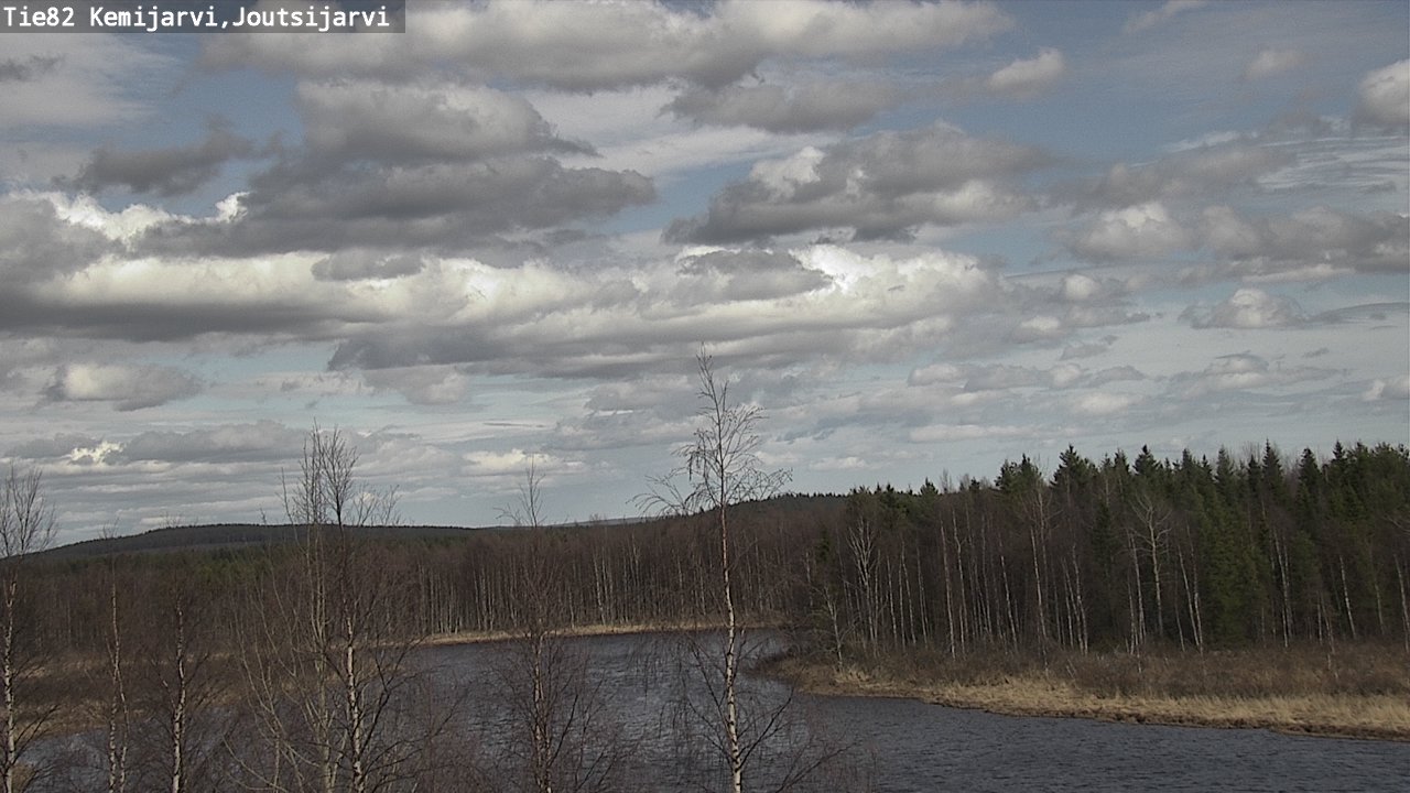 Weather Camera Image Väg 82 Kemijärvi, Joutsijärvi, Kemijärvi, Lappi