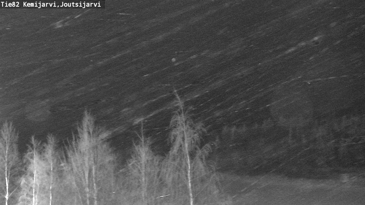 Weather Camera Image Road 82 Kemijärvi, Joutsijärvi, Kemijärvi, Lappi