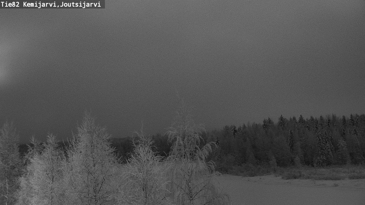 Weather Camera Image Road 82 Kemijärvi, Joutsijärvi, Kemijärvi, Lappi
