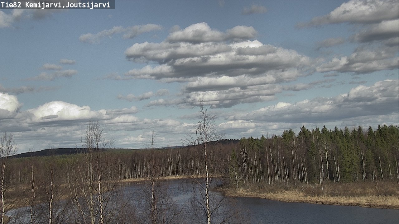 Weather Camera Image Väg 82 Kemijärvi, Joutsijärvi, Kemijärvi, Lappi