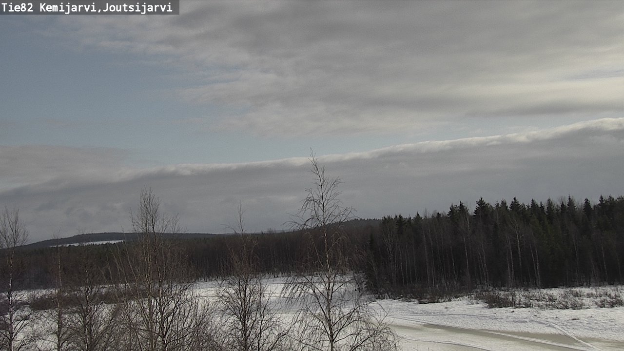 Weather Camera Image Road 82 Kemijärvi, Joutsijärvi, Kemijärvi, Lappi