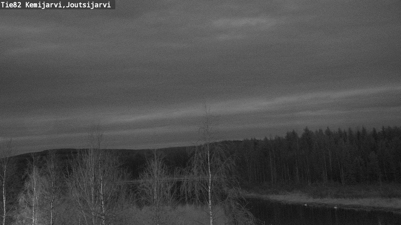 Weather Camera Image Väg 82 Kemijärvi, Joutsijärvi, Kemijärvi, Lappi
