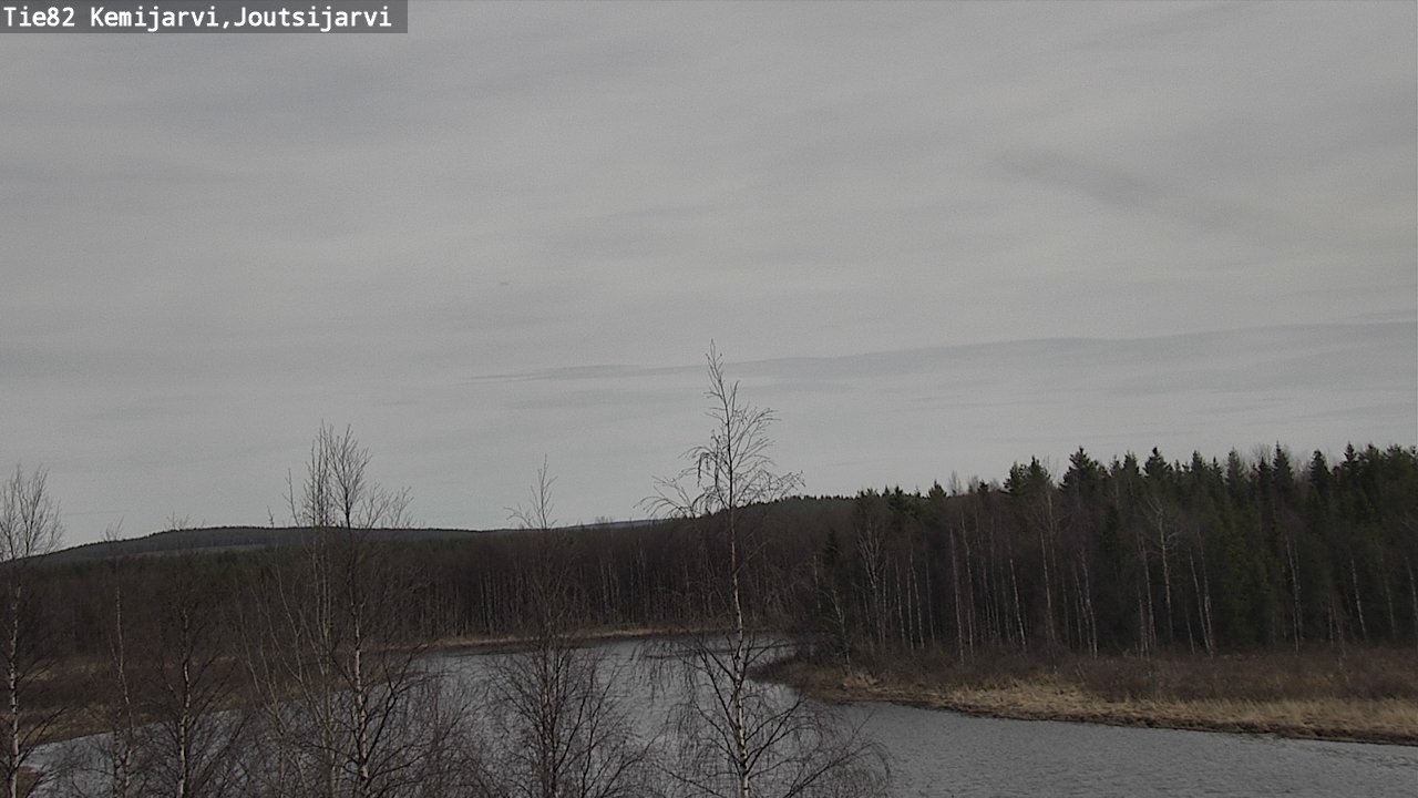 Weather Camera Image Väg 82 Kemijärvi, Joutsijärvi, Kemijärvi, Lappi