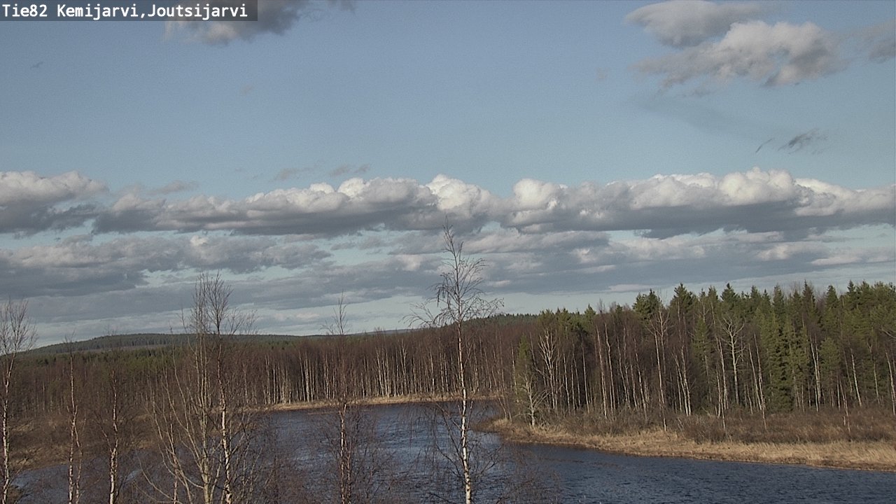 Weather Camera Image Väg 82 Kemijärvi, Joutsijärvi, Kemijärvi, Lappi