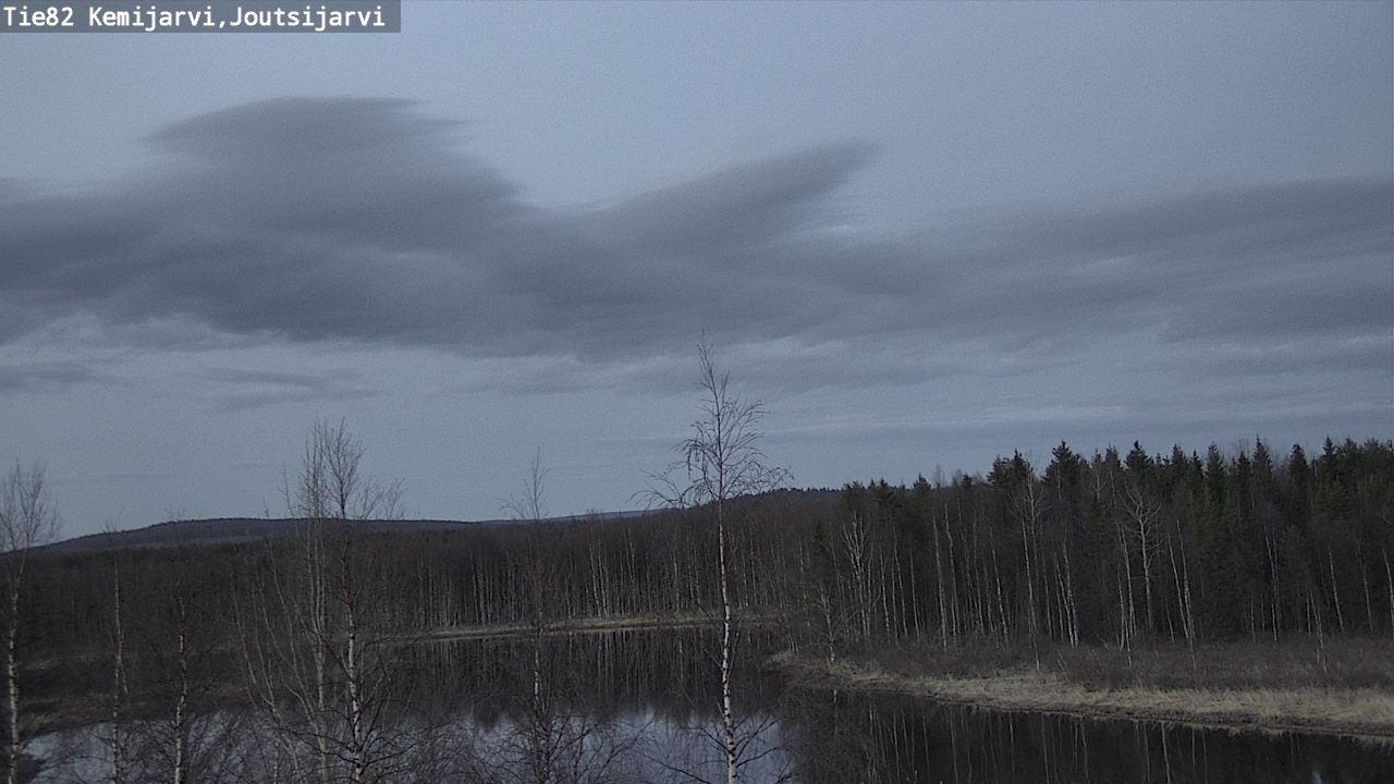 Weather Camera Image Road 82 Kemijärvi, Joutsijärvi, Kemijärvi, Lappi