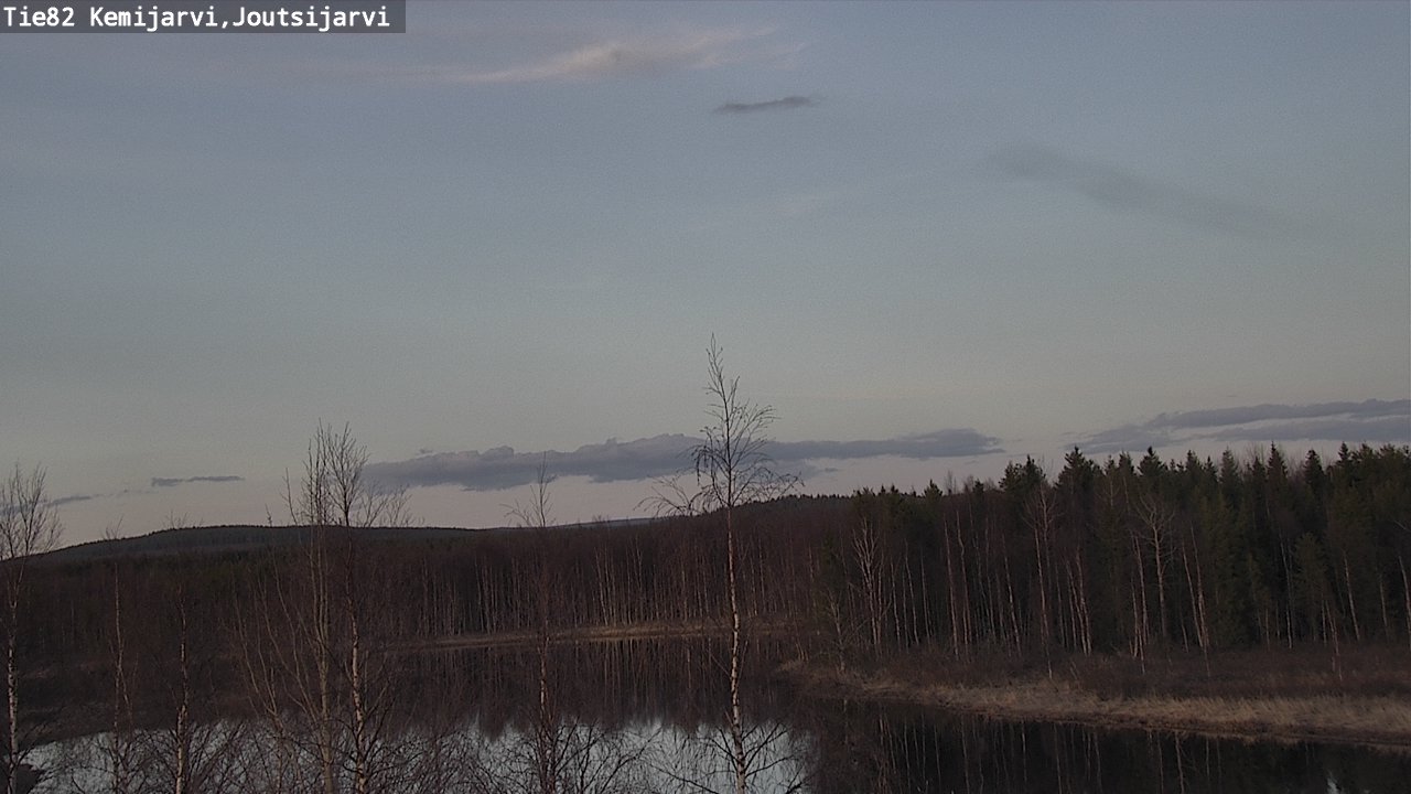 Weather Camera Image Väg 82 Kemijärvi, Joutsijärvi, Kemijärvi, Lappi