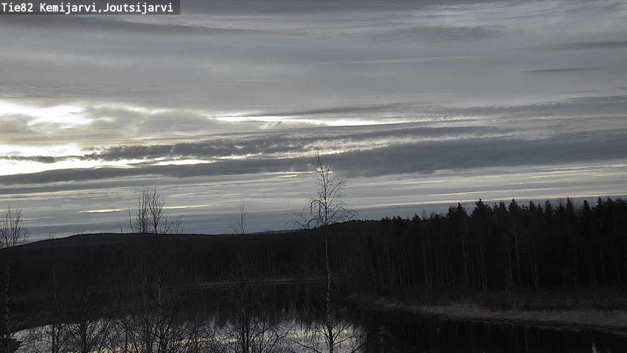 Weather Camera Image Väg 82 Kemijärvi, Joutsijärvi, Kemijärvi, Lappi