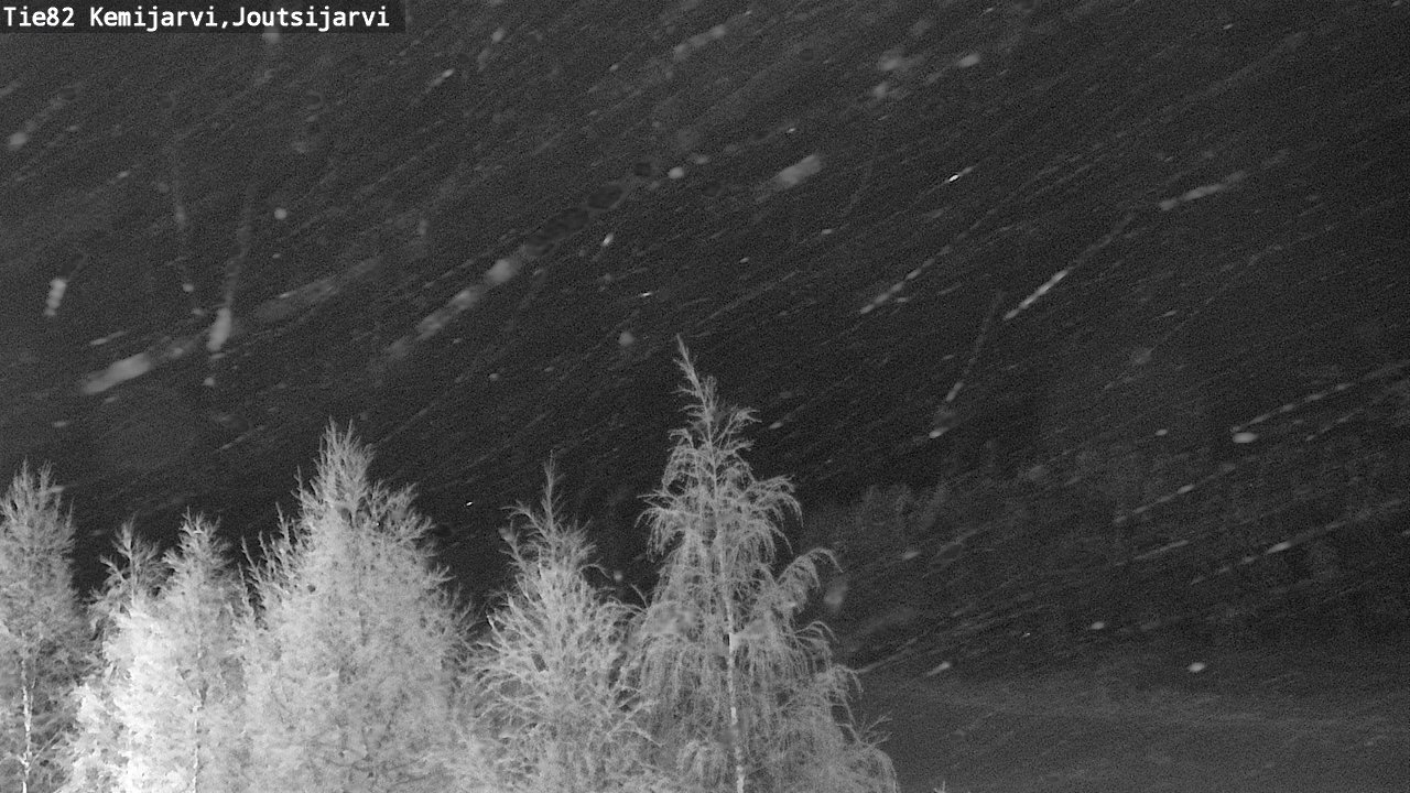 Weather Camera Image Road 82 Kemijärvi, Joutsijärvi, Kemijärvi, Lappi