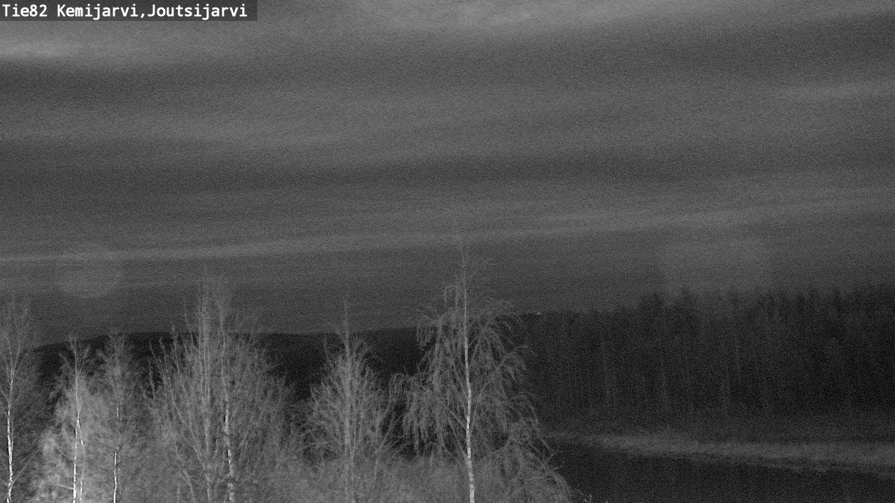 Weather Camera Image Väg 82 Kemijärvi, Joutsijärvi, Kemijärvi, Lappi