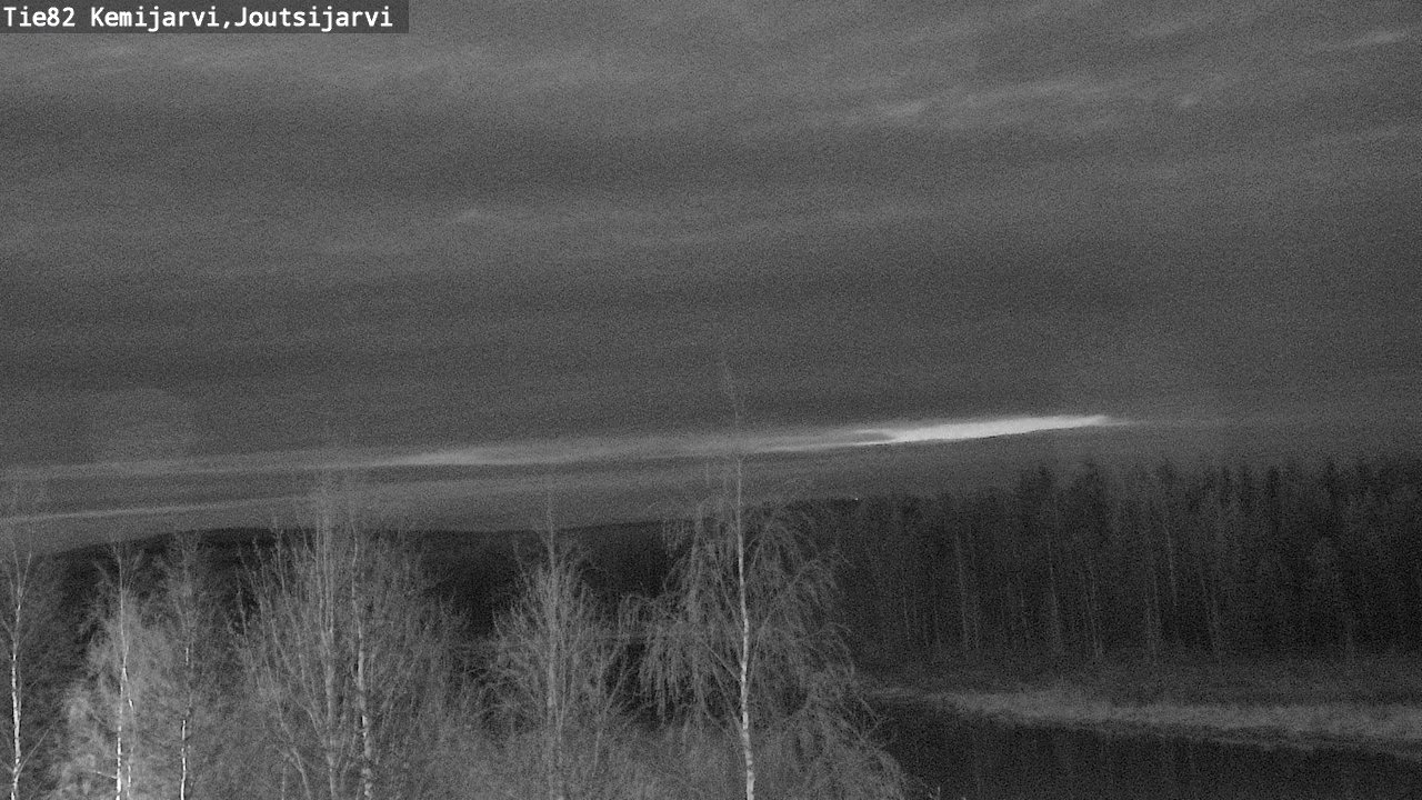 Weather Camera Image Väg 82 Kemijärvi, Joutsijärvi, Kemijärvi, Lappi