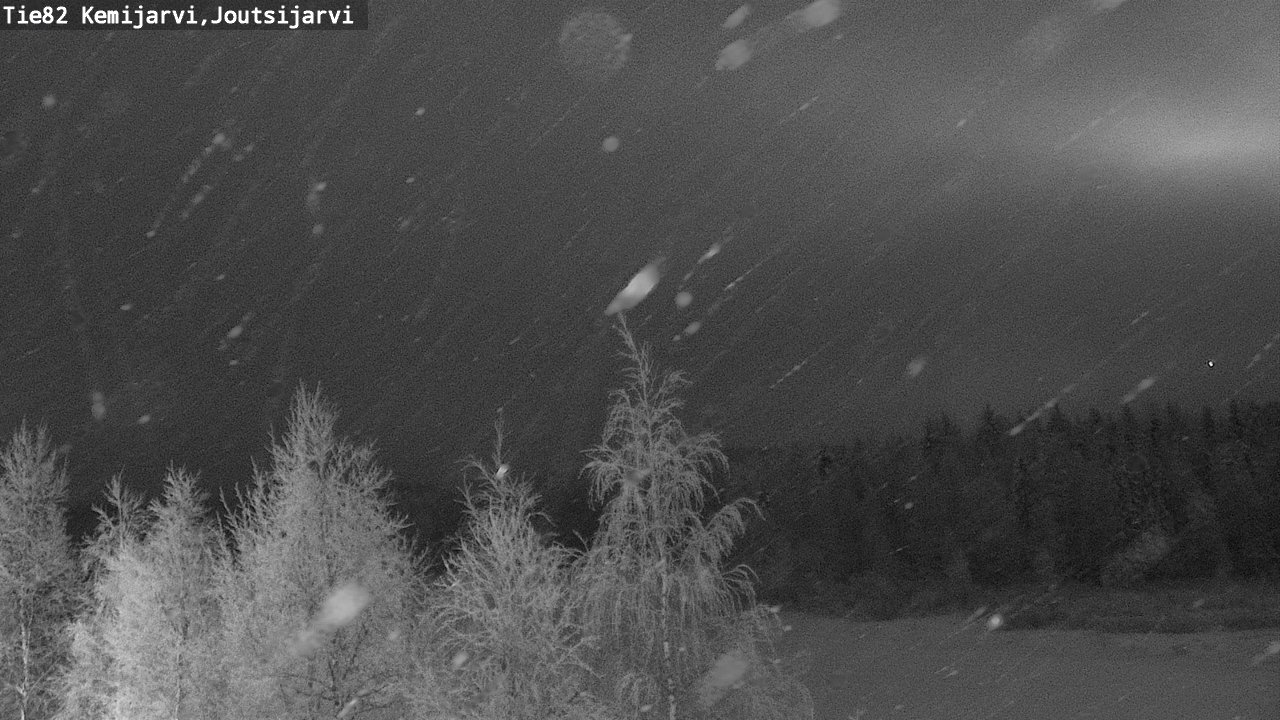 Weather Camera Image Road 82 Kemijärvi, Joutsijärvi, Kemijärvi, Lappi