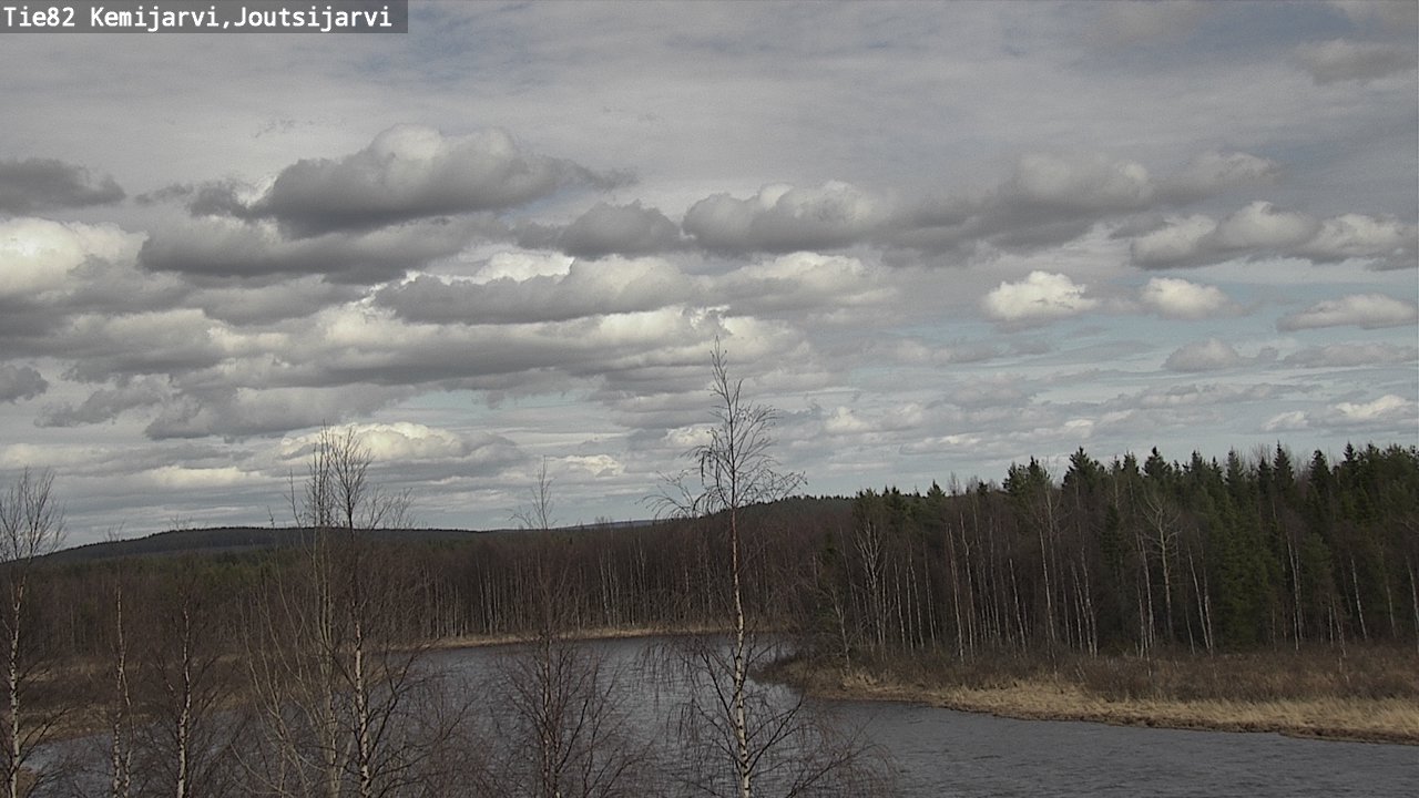 Weather Camera Image Väg 82 Kemijärvi, Joutsijärvi, Kemijärvi, Lappi
