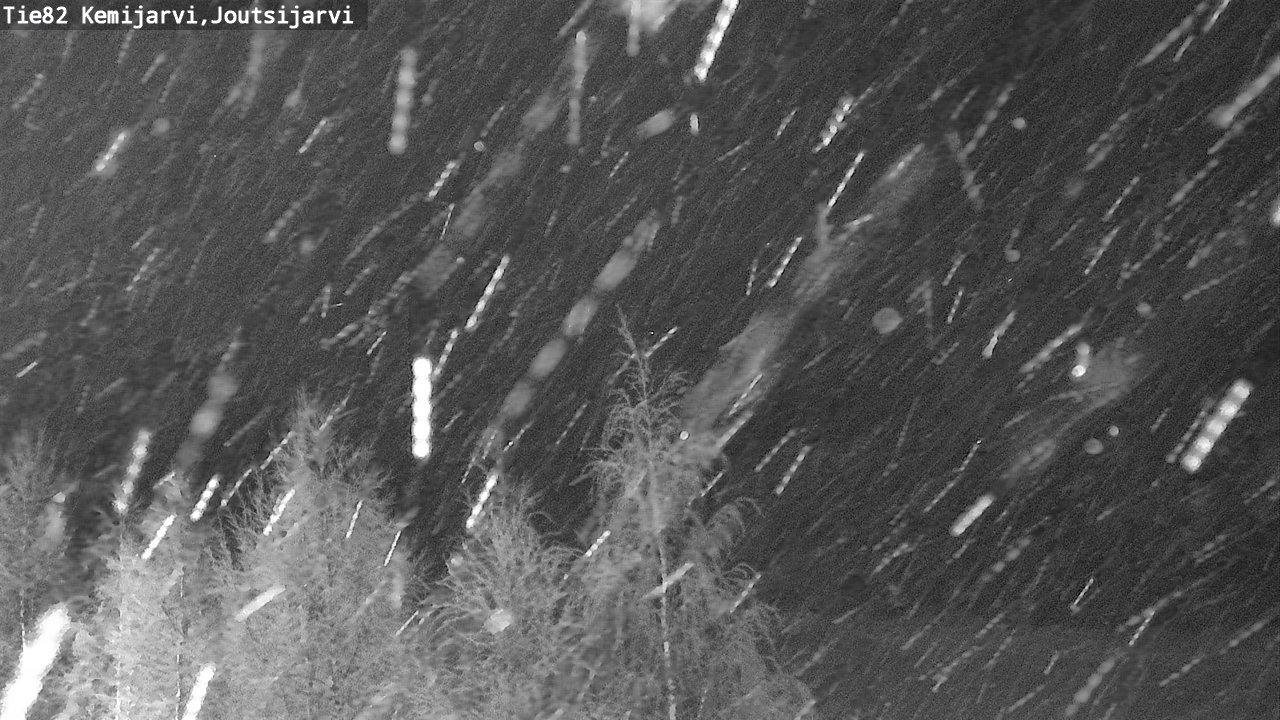 Weather Camera Image Road 82 Kemijärvi, Joutsijärvi, Kemijärvi, Lappi