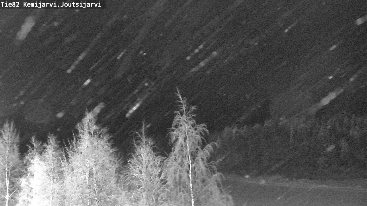 Weather Camera Image Road 82 Kemijärvi, Joutsijärvi, Kemijärvi, Lappi