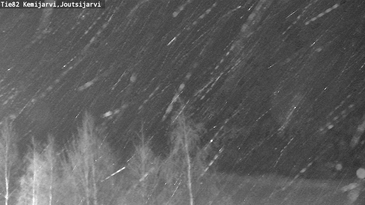 Weather Camera Image Road 82 Kemijärvi, Joutsijärvi, Kemijärvi, Lappi
