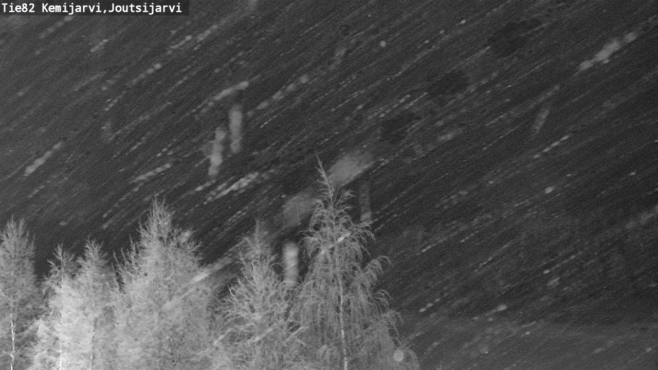 Weather Camera Image Road 82 Kemijärvi, Joutsijärvi, Kemijärvi, Lappi