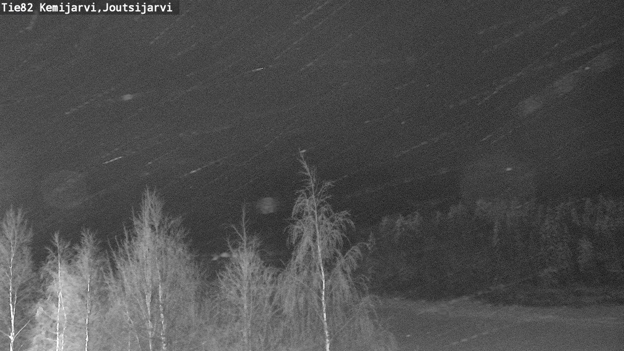 Weather Camera Image Road 82 Kemijärvi, Joutsijärvi, Kemijärvi, Lappi