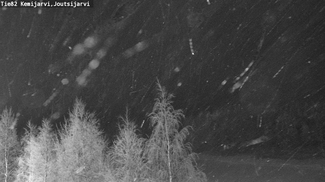 Weather Camera Image Road 82 Kemijärvi, Joutsijärvi, Kemijärvi, Lappi