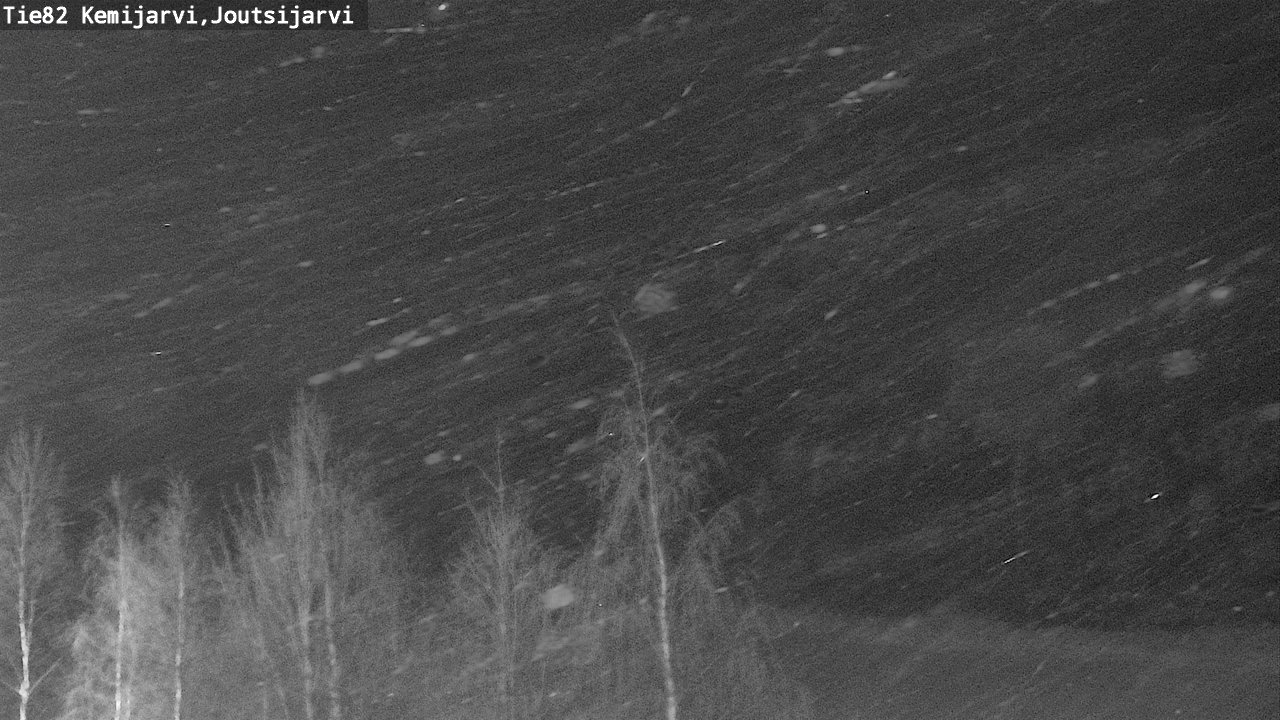 Weather Camera Image Road 82 Kemijärvi, Joutsijärvi, Kemijärvi, Lappi
