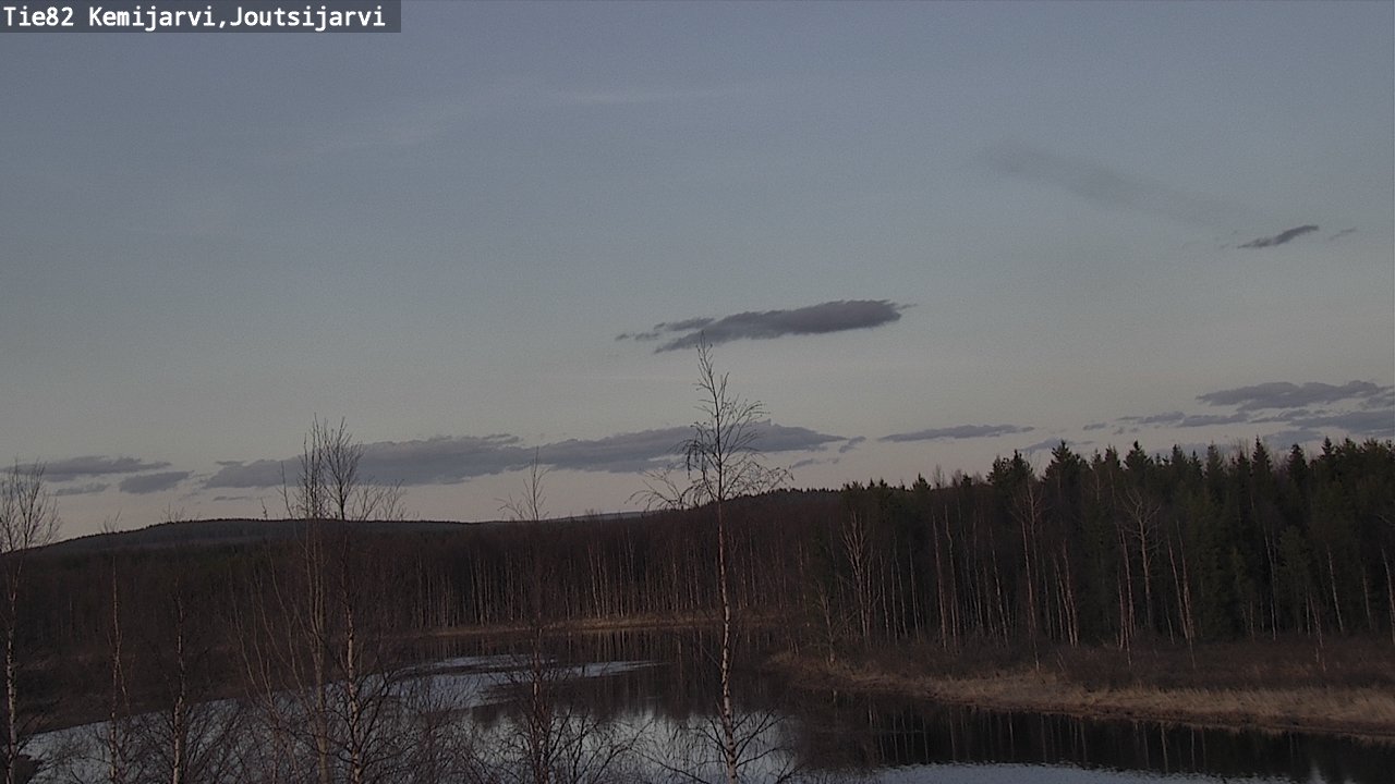 Weather Camera Image Väg 82 Kemijärvi, Joutsijärvi, Kemijärvi, Lappi