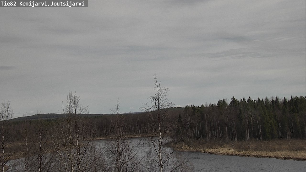 Weather Camera Image Väg 82 Kemijärvi, Joutsijärvi, Kemijärvi, Lappi