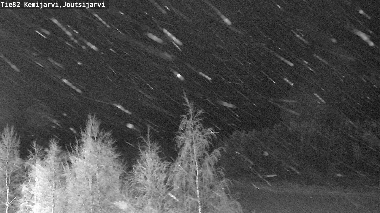 Weather Camera Image Road 82 Kemijärvi, Joutsijärvi, Kemijärvi, Lappi