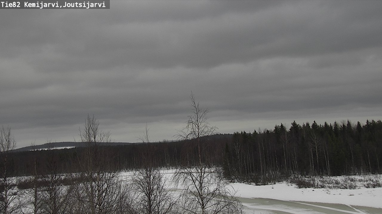 Weather Camera Image Road 82 Kemijärvi, Joutsijärvi, Kemijärvi, Lappi