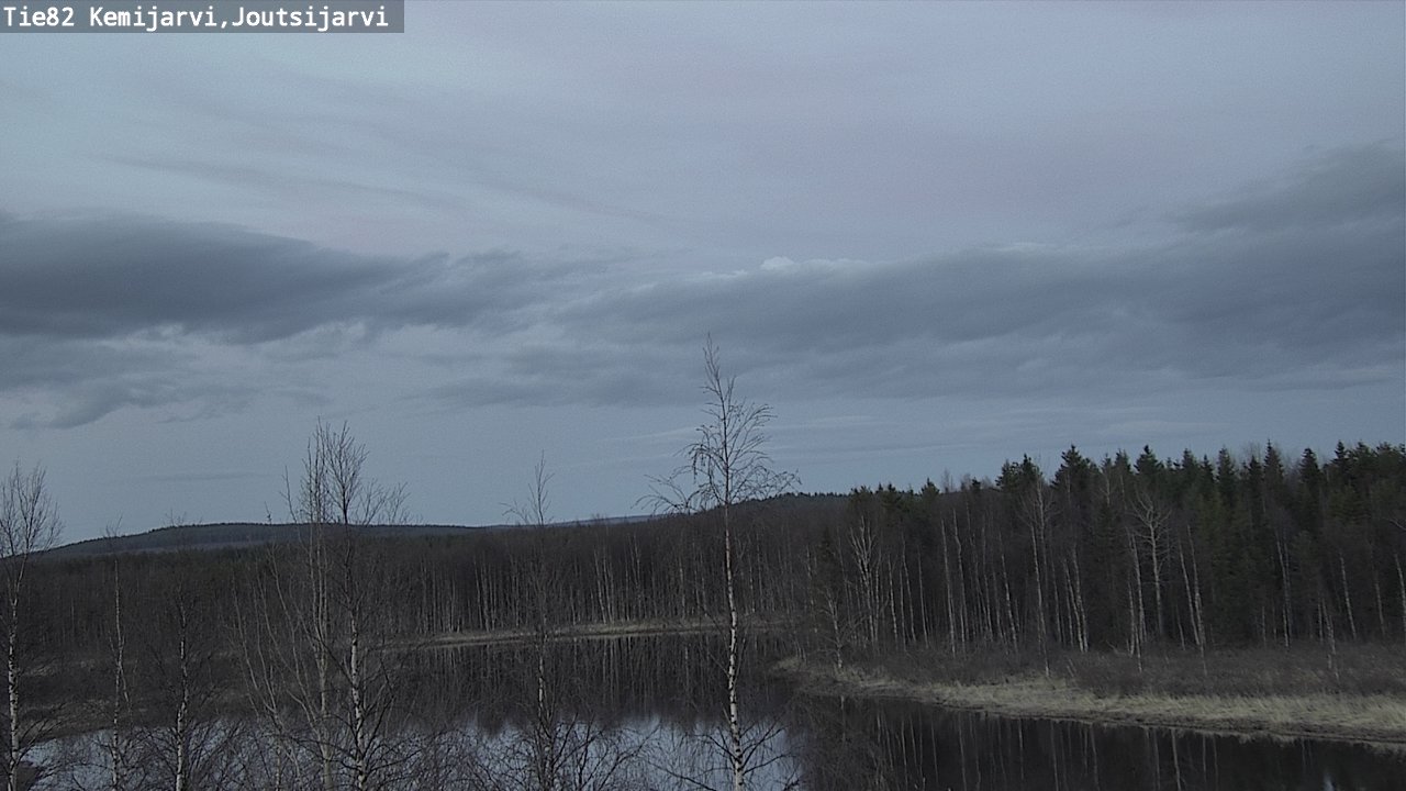 Weather Camera Image Road 82 Kemijärvi, Joutsijärvi, Kemijärvi, Lappi