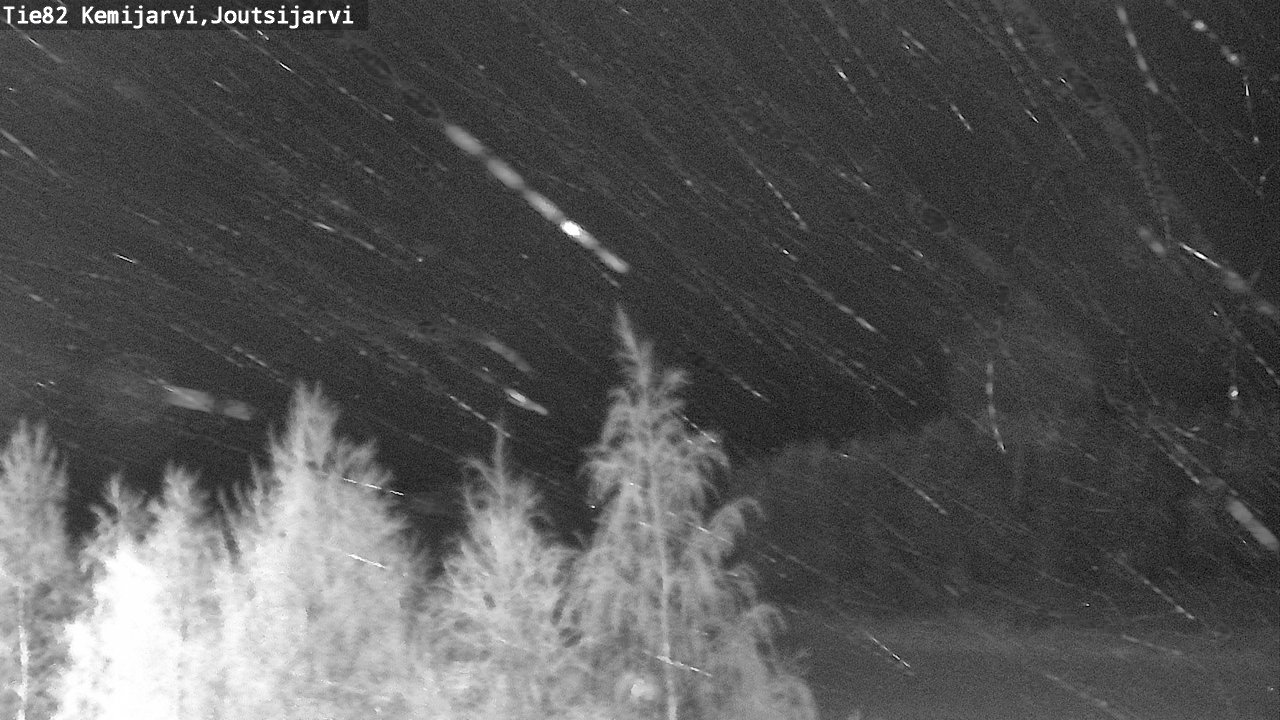Weather Camera Image Road 82 Kemijärvi, Joutsijärvi, Kemijärvi, Lappi