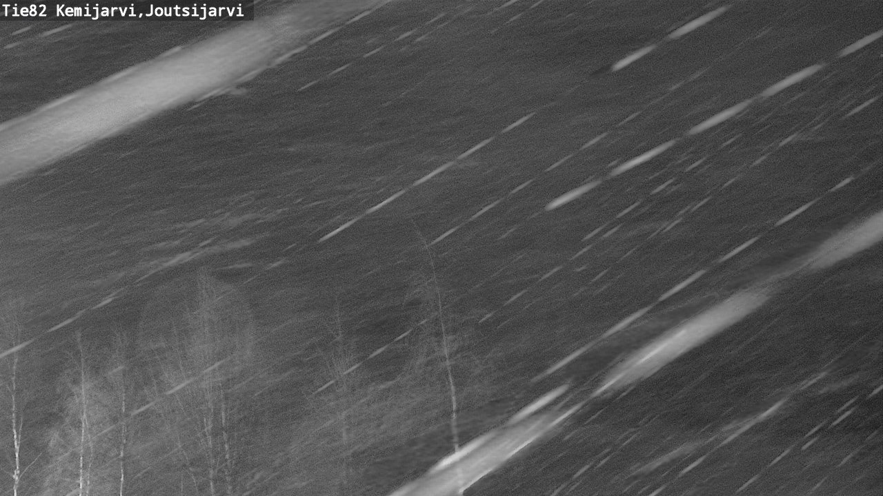 Weather Camera Image Road 82 Kemijärvi, Joutsijärvi, Kemijärvi, Lappi