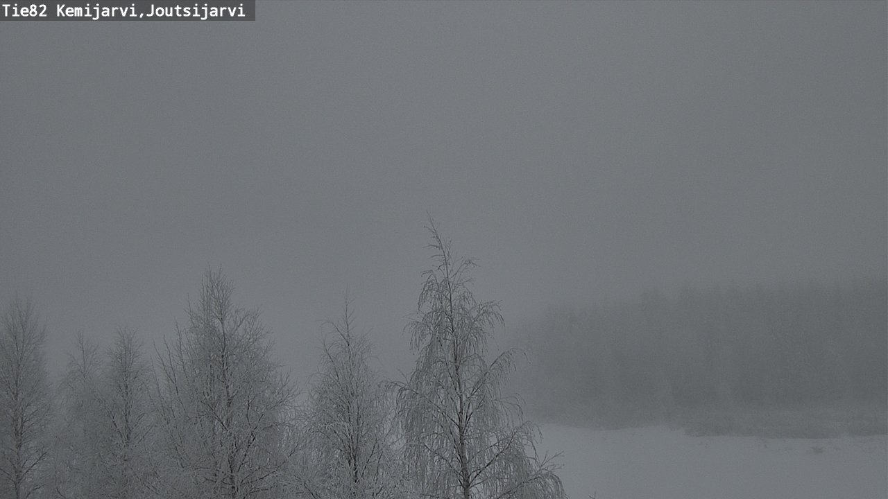 Weather Camera Image Road 82 Kemijärvi, Joutsijärvi, Kemijärvi, Lappi
