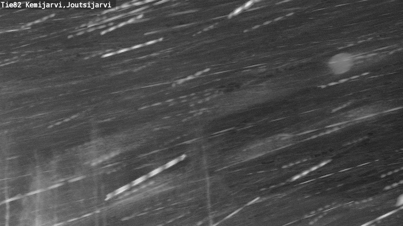 Weather Camera Image Road 82 Kemijärvi, Joutsijärvi, Kemijärvi, Lappi