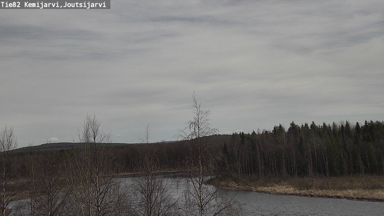 Weather Camera Image Väg 82 Kemijärvi, Joutsijärvi, Kemijärvi, Lappi