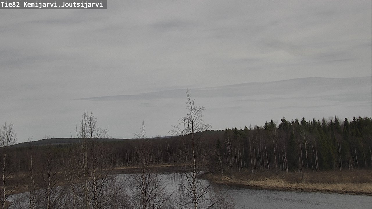 Weather Camera Image Väg 82 Kemijärvi, Joutsijärvi, Kemijärvi, Lappi