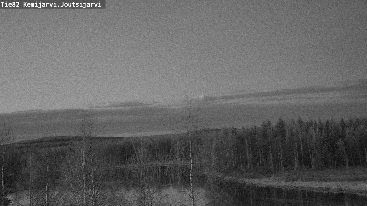 Weather Camera Image Road 82 Kemijärvi, Joutsijärvi, Kemijärvi, Lappi