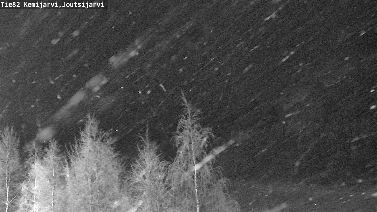 Weather Camera Image Road 82 Kemijärvi, Joutsijärvi, Kemijärvi, Lappi