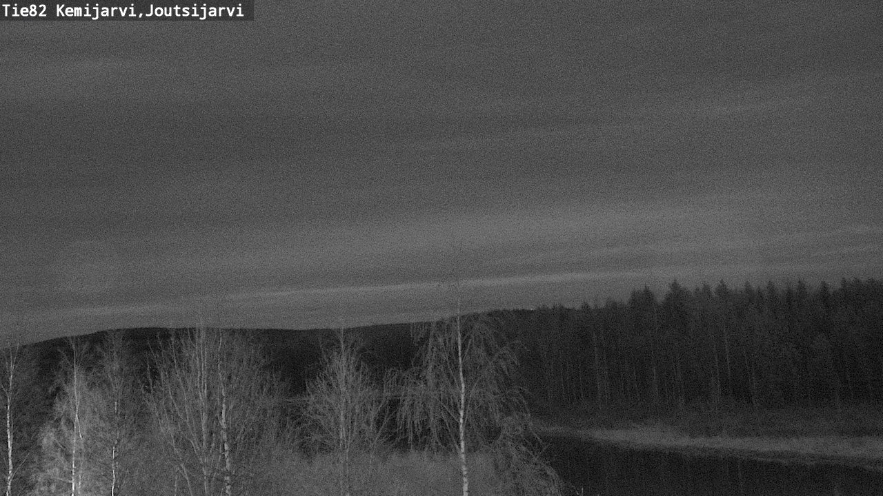 Weather Camera Image Väg 82 Kemijärvi, Joutsijärvi, Kemijärvi, Lappi