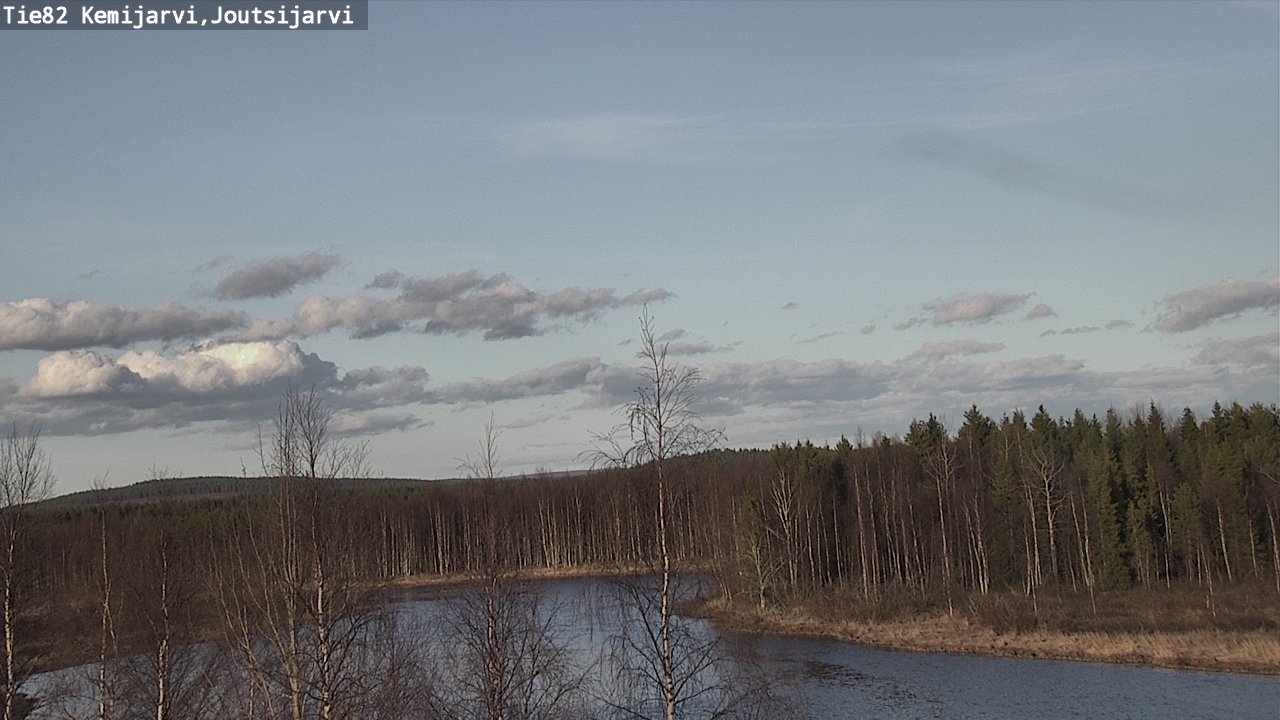 Weather Camera Image Väg 82 Kemijärvi, Joutsijärvi, Kemijärvi, Lappi