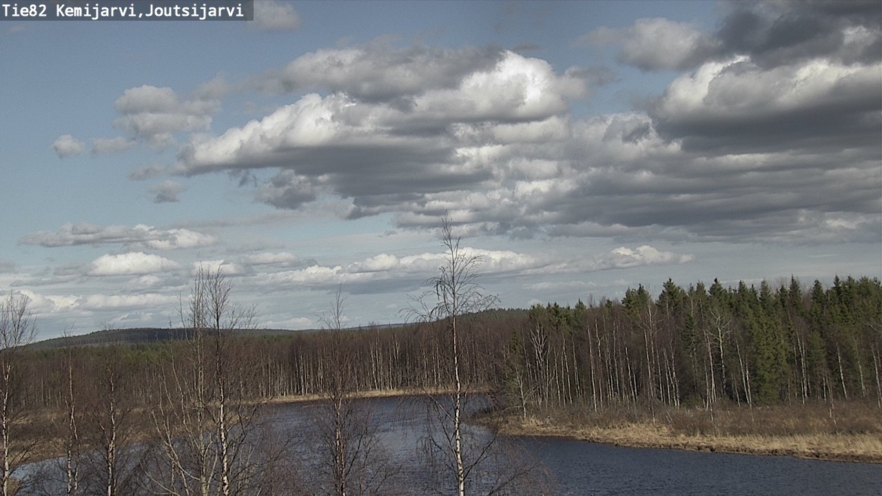 Weather Camera Image Väg 82 Kemijärvi, Joutsijärvi, Kemijärvi, Lappi