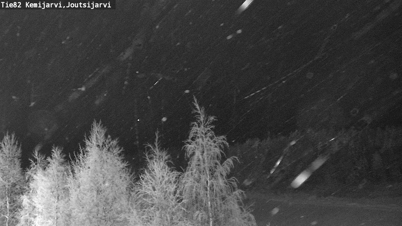 Weather Camera Image Road 82 Kemijärvi, Joutsijärvi, Kemijärvi, Lappi